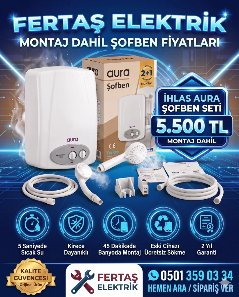 İhlas Aura Ani Su Isıtıcı Fertaş Elektrik Kampanyası