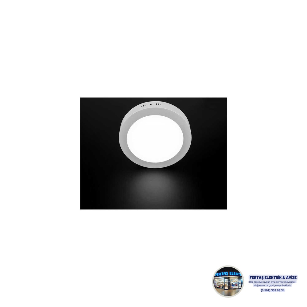 Cata 18W Sıva Altı Slim Yuvarlak LED Panel Beyaz