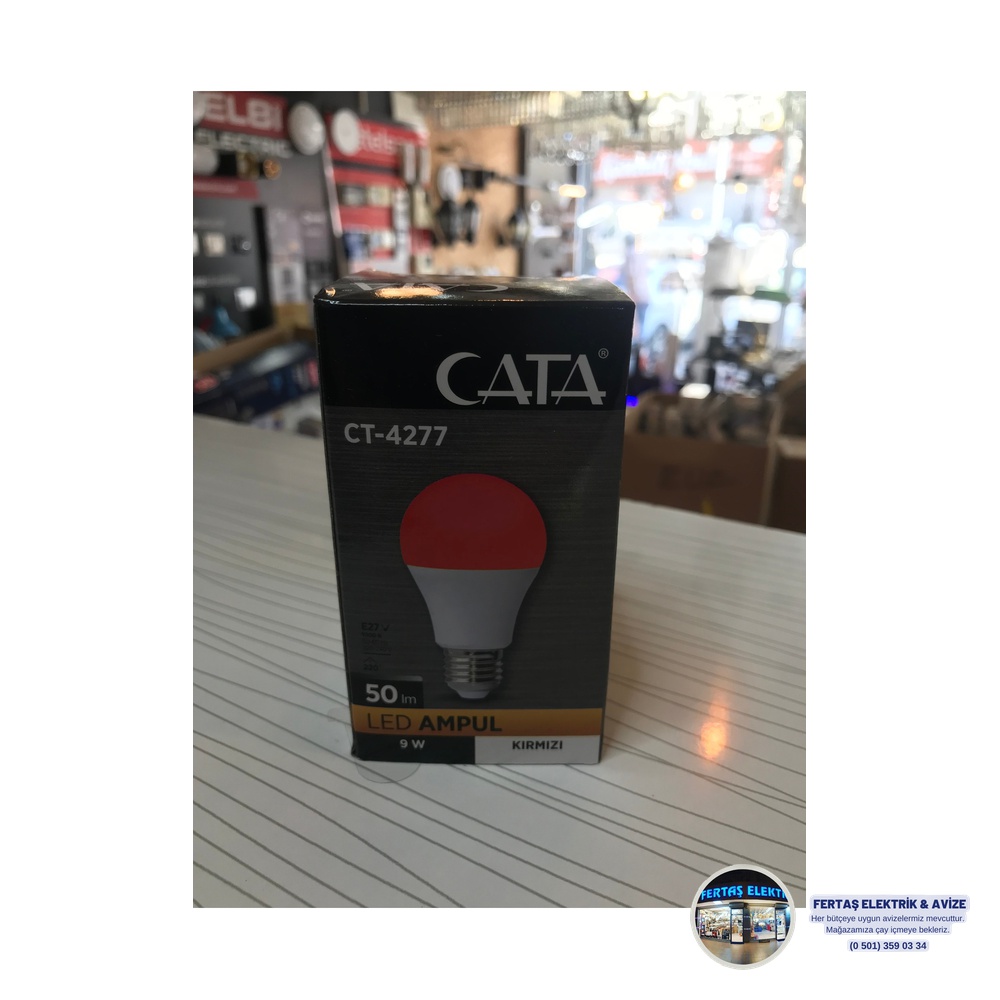 Cata E27 Duylu Fotoselli Otomatik Gece Yanan Ampul 9W