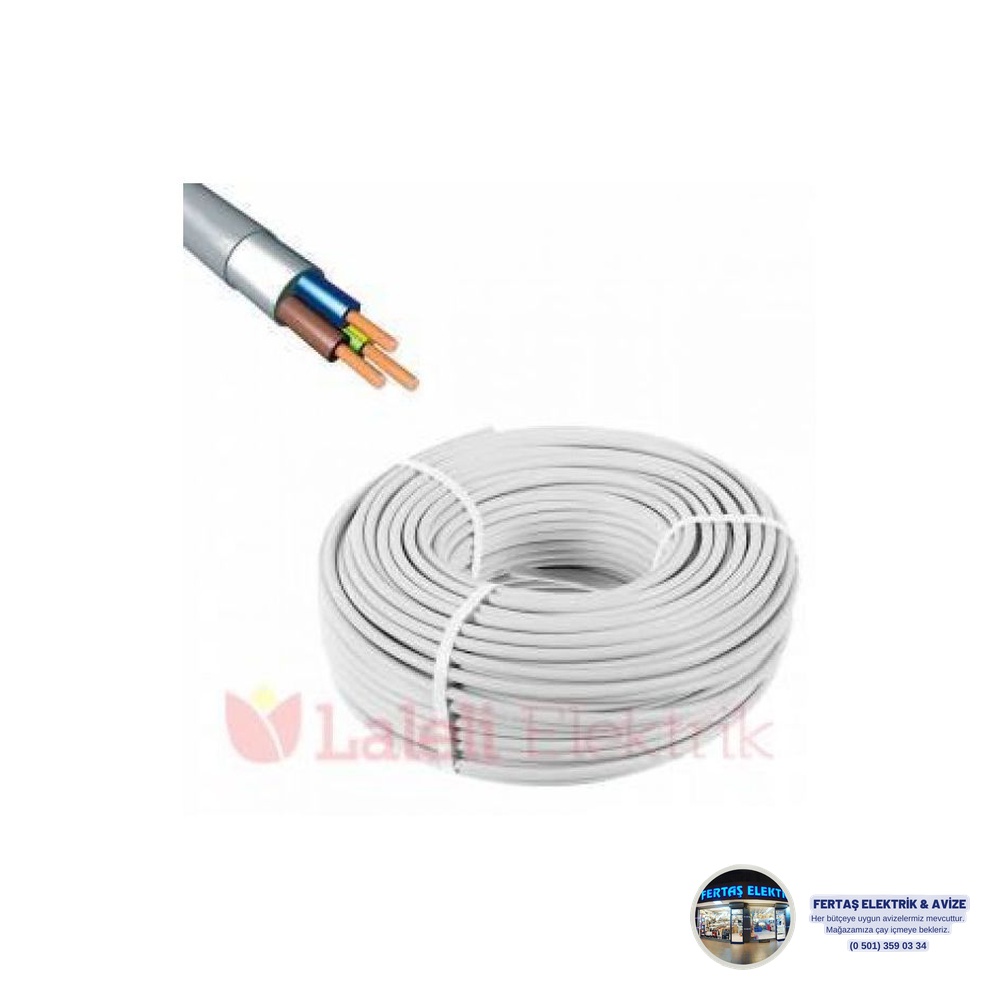 Öznur 3x6 mm² NYM Antigron Güç Kablosu (50m)