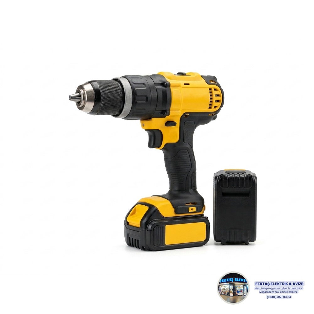 Stanley Fatmax 18V Kömürsüz Akülü Darbeli Matkap Çift Akülü